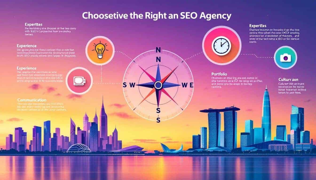 A guide to choosing the right SEO agency in Singapore, emphasizing key factors.