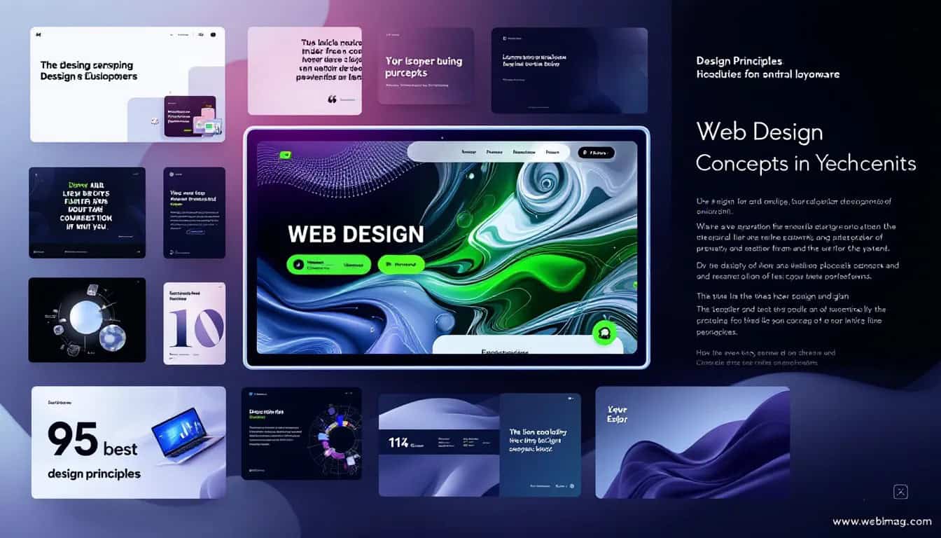 A collection of inspiring web designs from various websites about design.