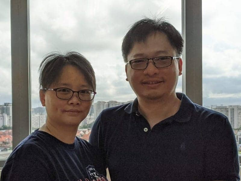 Hua Fen and Wei Chun, the two founders of xSquare Web Studio