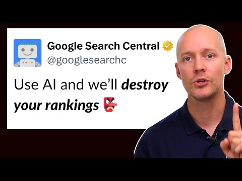 A screen recording of a Search Console traffic chart beside a list of the writer's own blog posts.