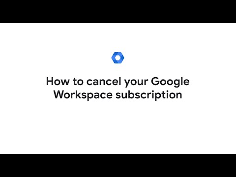 Video still from Google Workspace's own YouTube channel on how to cancel a Google Workspace subscription.